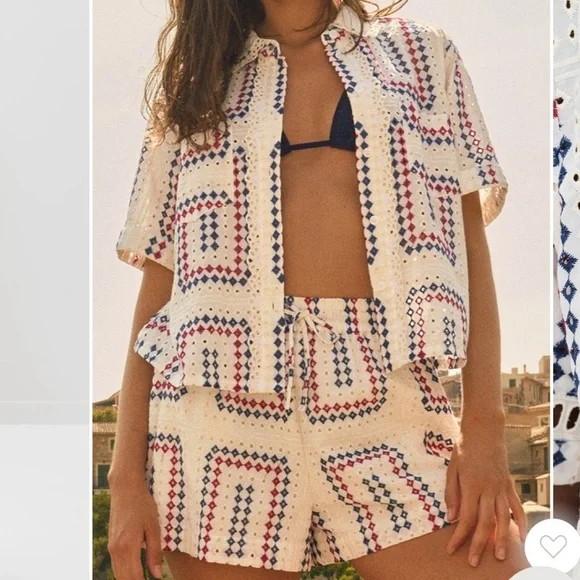 Hill House Annette Top Geo Eyelet - Picture 3 of 6